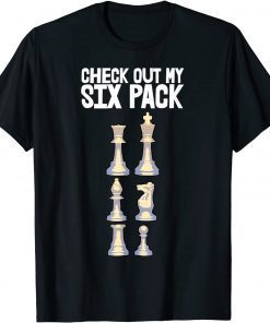 Check Out My Six Packs Chess Players Classic T-Shirt