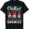 Chillin With My Daycare Gnomies Light Christmas Teacher Unisex Shirt