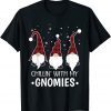Chillin With My Gnomies Buffalo Plaid Gnome Christmas Pajama Limited Shirt
