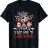 Chilling With My Gnomies Christmas Garden Gnome Unisex Shirt