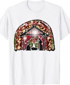 Christian Merry Christmas Xmas Buffalo Plaid Jesus Nativity Limited Shirt