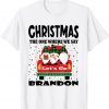 Christmas 2022 Let's Go Branson Brandon Cute Gnome Xmas Limited Shirt
