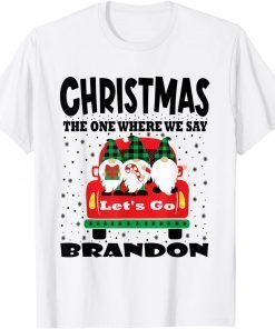 Christmas 2022 Let's Go Branson Brandon Cute Gnome Xmas Limited Shirt