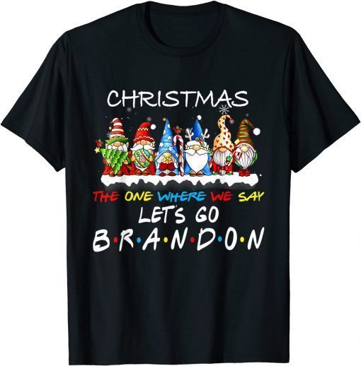 Christmas 2022 Let's Go Branson Brandon Gnome Xmas Limited T-Shirt