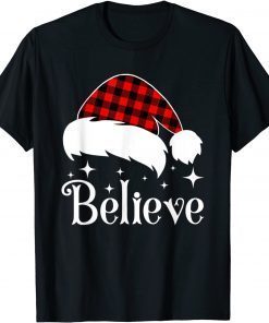 Christmas Believe Red Buffalo Plaid Merry Christmas 2022 Classic Shirt