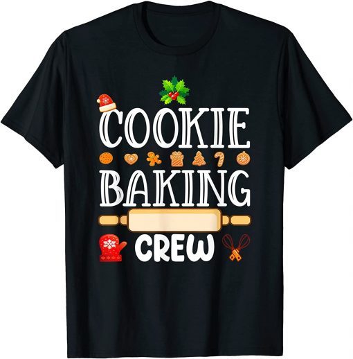 Christmas Cookie Baking Crew Pajamas Family Xmas 2021 Tee Shirt