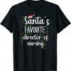 Christmas Cool Santa Director of Nursing T-Shirt
