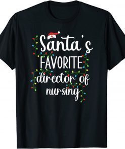 Christmas Cool Santa Director of Nursing T-Shirt