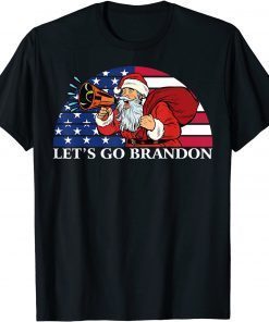 Christmas Family Matching, Santa Lets Go Brandon Classic Shirt