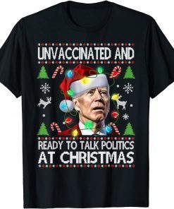 Christmas Joe Biden Ready To Talk Politics Xmas Gift Shirt