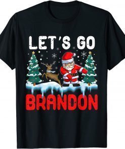 Christmas Let's Go Brandon Dabbing Santa Chistmas 2021 Gift Shirt