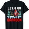 Christmas Let's Go Brandon Dabbing Santa Claus Gift Shirt