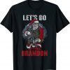 Christmas Let's Go Brandon Santa Claus Gun Xmas Classic Shirt