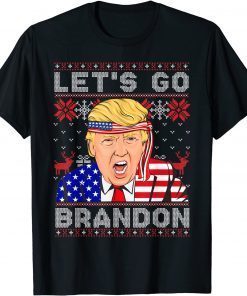 Christmas Let's Go Brandon Santa Claus T-Shirt