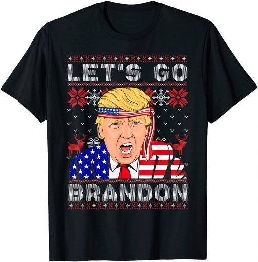 Christmas Let's Go Brandon Santa Claus T-Shirt