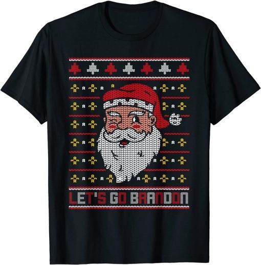 Christmas Let's Go Brandon Santa Claus Ugly Classic Shirt