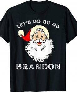 Christmas Let's Go Brandon Santa Claus Xmas Gift T-Shirt