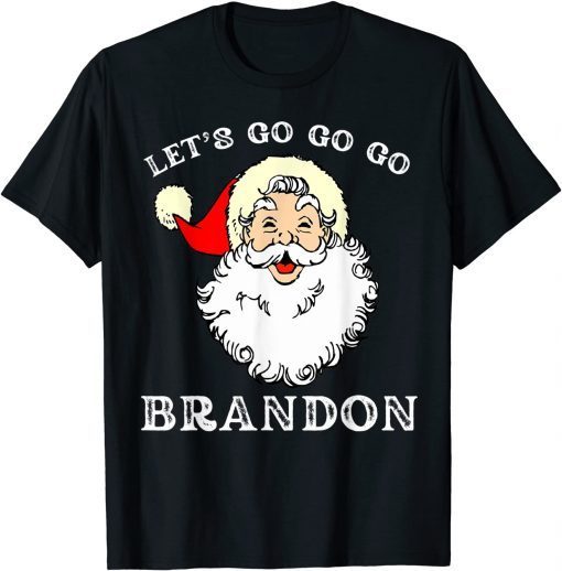 Christmas Let's Go Brandon Santa Claus Xmas Gift T-Shirt