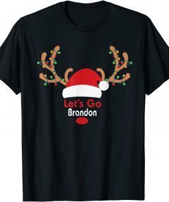 Christmas Let's Go Brandon Santa Hat Limited Shirt