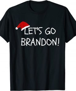 Christmas Let’s Go Brandon Santa Hat Xmas Unisex T-Shirt