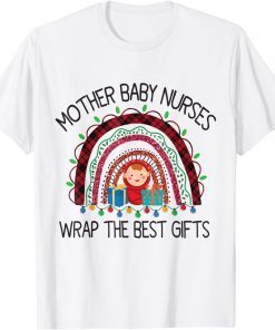 Christmas Mother Baby Nurses Wrap The Best Classic Shirt