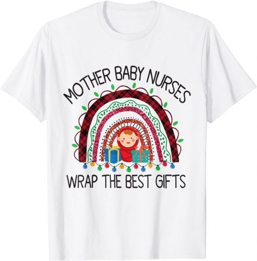 Christmas Mother Baby Nurses Wrap The Best Classic Shirt