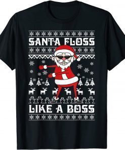 Christmas Santa Claus Floss Like A Boss X-mas Classic Shirt