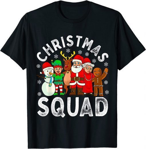 Christmas Squad Santa Family Matching Pajamas Xmas Gift Shirt