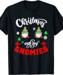 Christmas With My Gnomies Gnome Friend Xmas Unisex Shirt