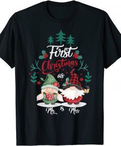 Christmas couple, First Christmas as Mr and Mrs, New couple Unisex Shirt