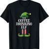 Coffee Drinking Elf Matching Family Group Christmas Party Unisex Shirt