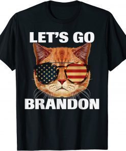 Cool Cat Lets Go Brandon, Cat US Sunglasses Let's Go Brandon Limited Shirt