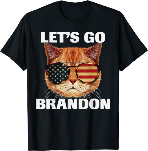 Cool Cat Lets Go Brandon, Cat US Sunglasses Let's Go Brandon Limited Shirt