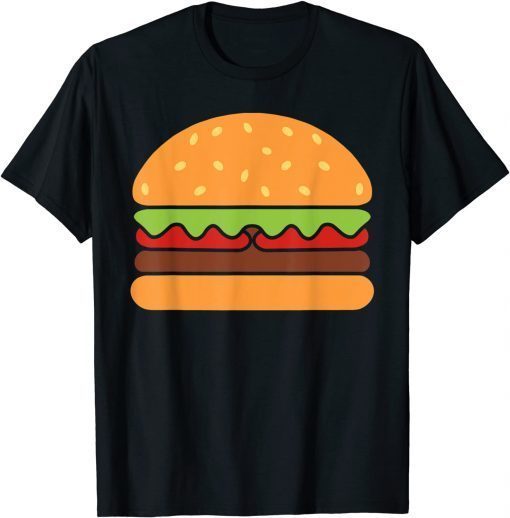 Cool Hamburger Art Minimalist Burger Cheeseburger Classic T-Shirt