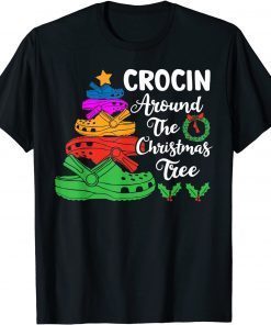 Crocin Around The Christmas Tree Lights Xmas Pajama Gift Shirt