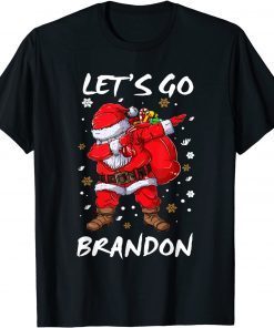 Dabbing Santa Let's Go Branson Brandon Christmas Pajama Classic Shirt