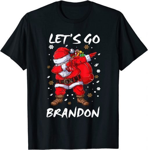 Dabbing Santa Let's Go Branson Brandon Christmas Pajama Classic Shirt