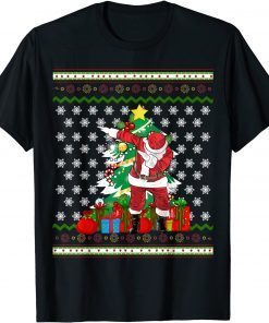 Dabbing Santa Ugly Christmas Sweater Merry Christmas Holiday T-Shirt