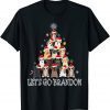 Dog Lover Christmas Tree Let's Go Branson Brandon Meme Classic Shirt