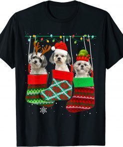 Dog Shih Tzu Christmas Socks Xmas Pajama Pet Puppy Classic Shirt