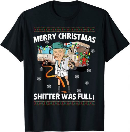 Donald Trump Vacations Xmas 1989 Camper Christmas T-Shirt