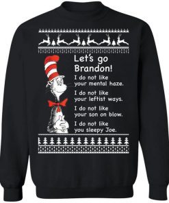 Dr Seuss Let’s go Brandon Christmas Sweater Unisex