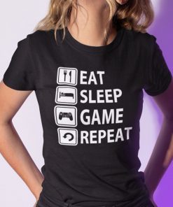 Eat Sleep Game Repeat Shirt