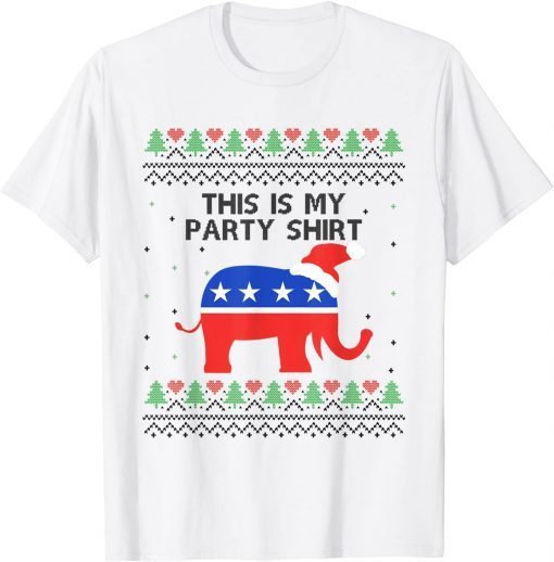 Elephant Republic This Is My Party Shirt Christmas Ugly Classic Shirt