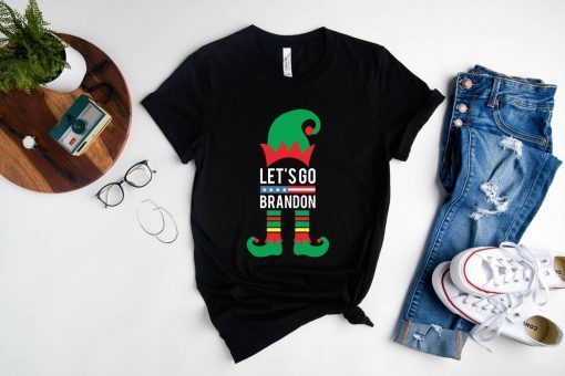 Elf Let's Go Brandon Christmas Unisex Shirt