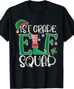 Elf Squad 1st First Grade Teacher Christmas Students 2021 T-Shirt