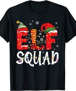 Elf Squad Family Christmas Lights Matching Pajamas Classic Shirt