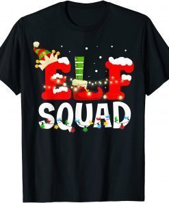 Elf Squad Family Christmas Matching Pajamas Xmas T-Shirt