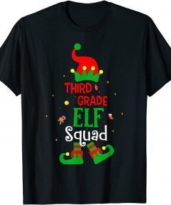 Elf Squad Third Grade Student Teacher Christmas Limited Shirt