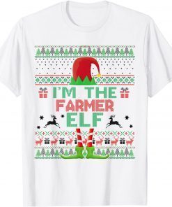Family Matching Ugly I'm The Farmer Elf Christmas T-Shirt